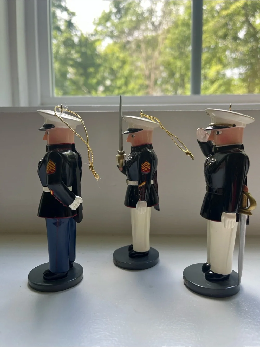 Bradford Exchange Ed. USMC Marine Nutcracker Ornament Honor Courage Commmitment